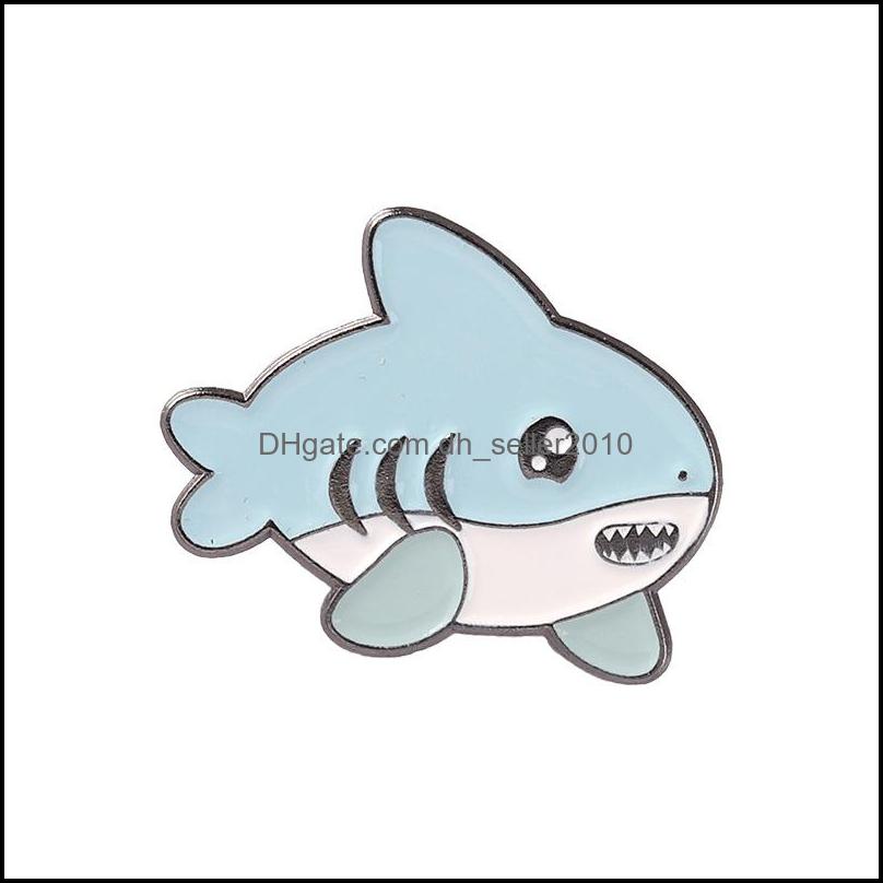 Pins Brooches Customized Enamel Pin Cartoon Alloy Badges Insignia Men Women Animal Bk Jewelry Jellyfish Hippos Starfish Whales Brooc Dhnfp