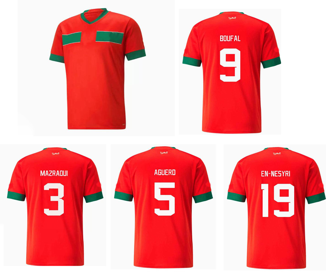 customized 22 23 home thai quality soccer jerseys kingcaps OUAKILI #10 NEQROUZ #13 MUNIR #11 BASSIR #14 ABRAMI #15 footbaLL wear, 22-23 special version gre
customized 22 23 home thai quality soccer jerseys kingcaps OUAKILI #10 NEQROUZ #13 MUNIR #11 BASSIR #14 ABRAMI #15 footbaLL wear, 22-23 special version gre