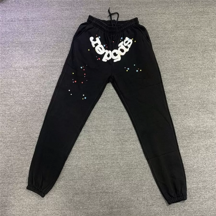 Men' Pants Foaming Printing Sp5der Angel number Sweatpants Spider Web Joggers Drawstring Trousers
Men' Pants Foaming Printing Sp5der Angel number Sweatpants Spider Web Joggers Drawstring Trousers