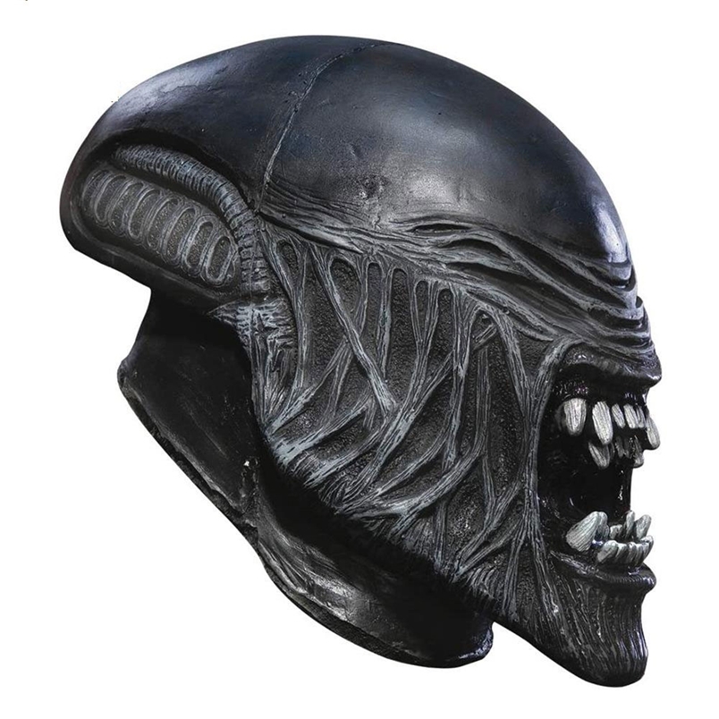 WAYLIKE Movie Aliens Vs Predator Mask Cosplay Costume Alien Antenna Horror Half Latex Masks Halloween Party Props 220915