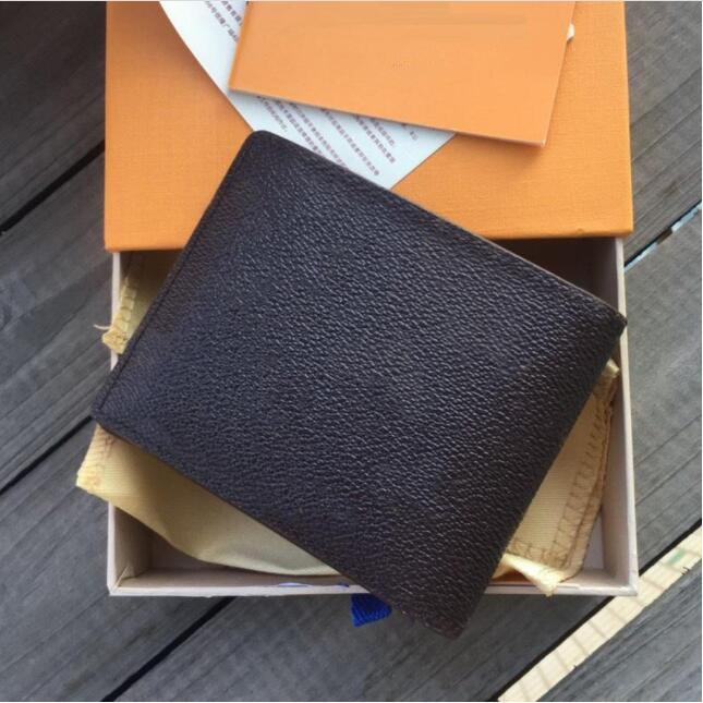 2022 Men Short Genuine Leather Wallet Paris Plaid Style Luxurys Designers Bags High End Luxury Handbag With Box, Brown grid
2022 Men Short Genuine Leather Wallet Paris Plaid Style Luxurys Designers Bags High End Luxury Handbag With Box, Brown grid