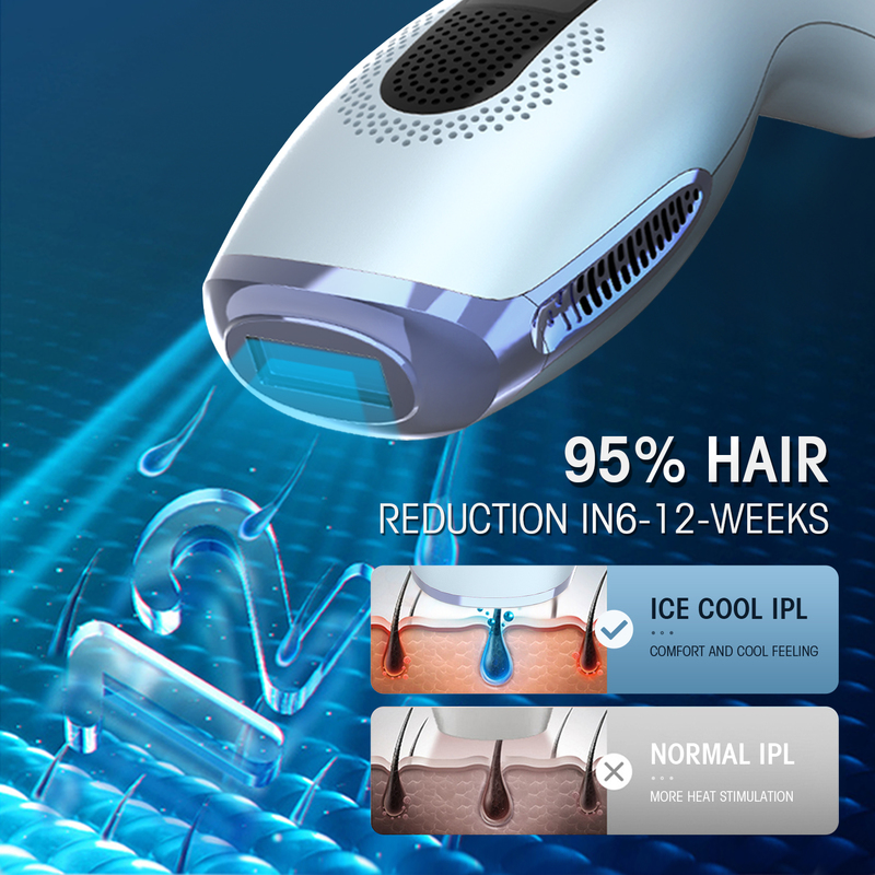Epilator DEESS GP592 Ice cooling ipl hair removal home use 2 in 1 device unchangeable lamps unlimited 220915