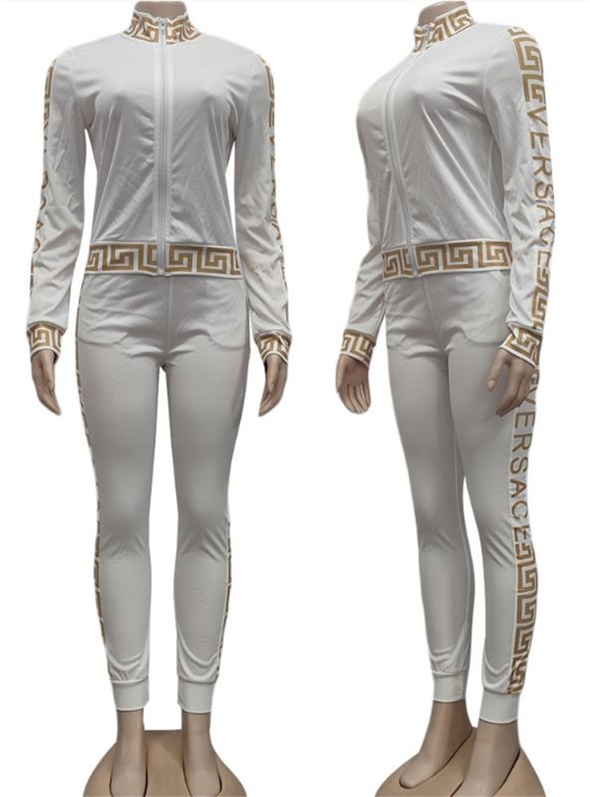 Fashion Womens Sweaters Sports Tracksuits Joggers Two Piece Sets Jackets Drawstring Zip Outfits hoodies and Sport Pants Casual Outfits jogger Suits