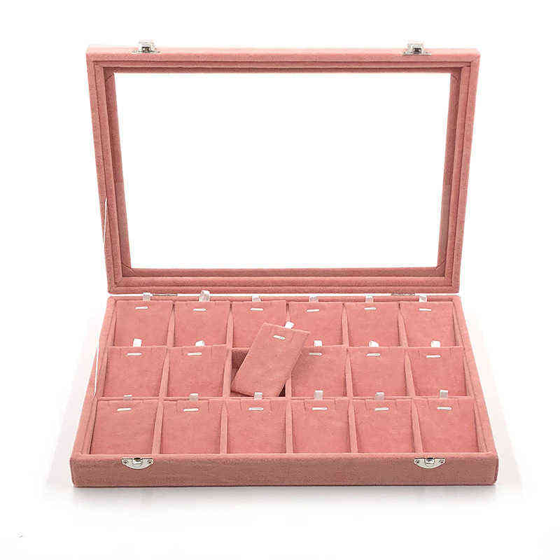 Jewelry Boxes Velvet Storage With Glass Cover Pink Color Earrings Neck J220823
Jewelry Boxes Velvet Storage With Glass Cover Pink Color Earrings Neck J220823