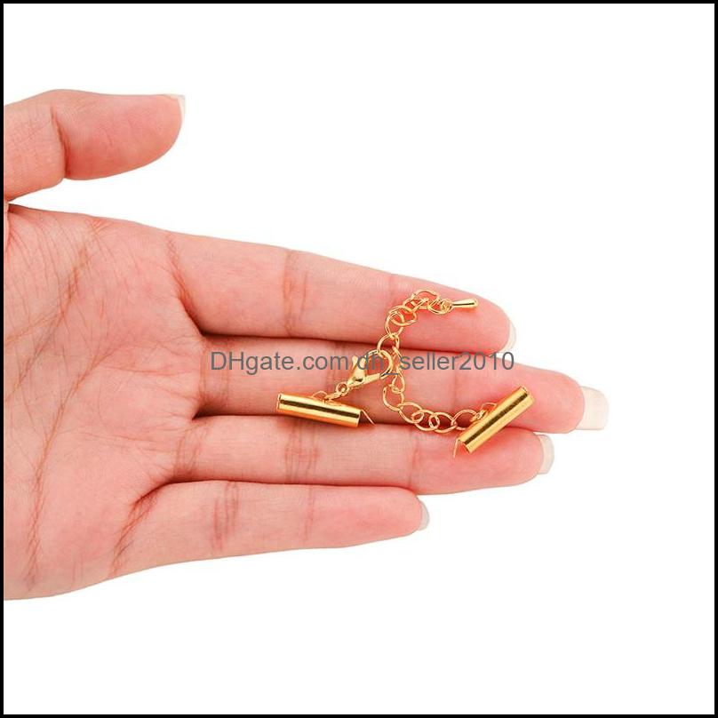 Other 10Sets/Lot 10-40Mm Lobster Clasps Hooks Extending Chain Bracelet End Connectors Slider Clasp For Diy Jewelry Making Finding 124 Dhgal