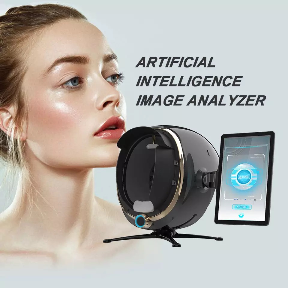 Professional 3D Skin Analysis Machine for Salons, Portable Facial Scanner with Magic Mirror Technology, Provides In-Depth Skin Diagnosis & Consultatio