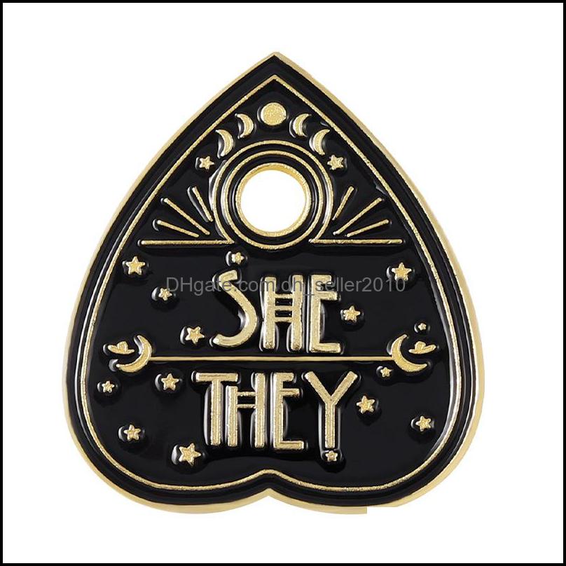 Pins Brooches Pronouns Enamel Pins Custom She Her He Him They Them Brooches Lapel Badges Jewelry Gift 1459 E3 Drop Delivery 2021 Dhse Dhmvh