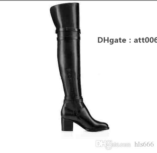 Bottoms Christians Ladies Fashion Winter Designer High Quality Black Genuine Leather Over The Knee Boots Red Karialta Woman Thigh-High voQ
Bottoms Christians Ladies Fashion Winter Designer High Quality Black Genuine Leather Over The Knee Boots Red Karialta Woman Thigh-High voQ