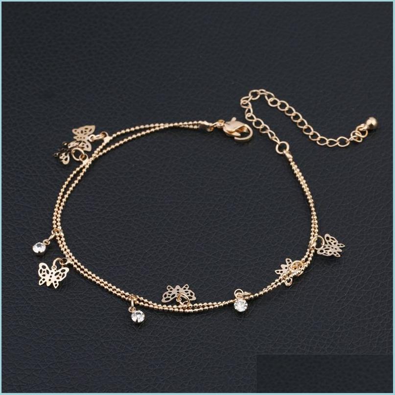 Anklets Butterfly Anklet Bead Charm Double Fashion Chain Jewelry Deck Foot Women Ankle Bracelets Holiday Gift Ornament 2 45Zy K2 Drop Dhduq
Anklets Butterfly Anklet Bead Charm Double Fashion Chain Jewelry Deck Foot Women Ankle Bracelets Holiday Gift Ornament 2 45Zy K2 Drop Dhduq