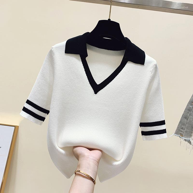 Women's Sweaters V-Neck Striped Short Sweater Women Fashion Patchwork Top 2022 Summer Knitted Pullover, Black
Women's Sweaters V-Neck Striped Short Sweater Women Fashion Patchwork Top 2022 Summer Knitted Pullover, Black