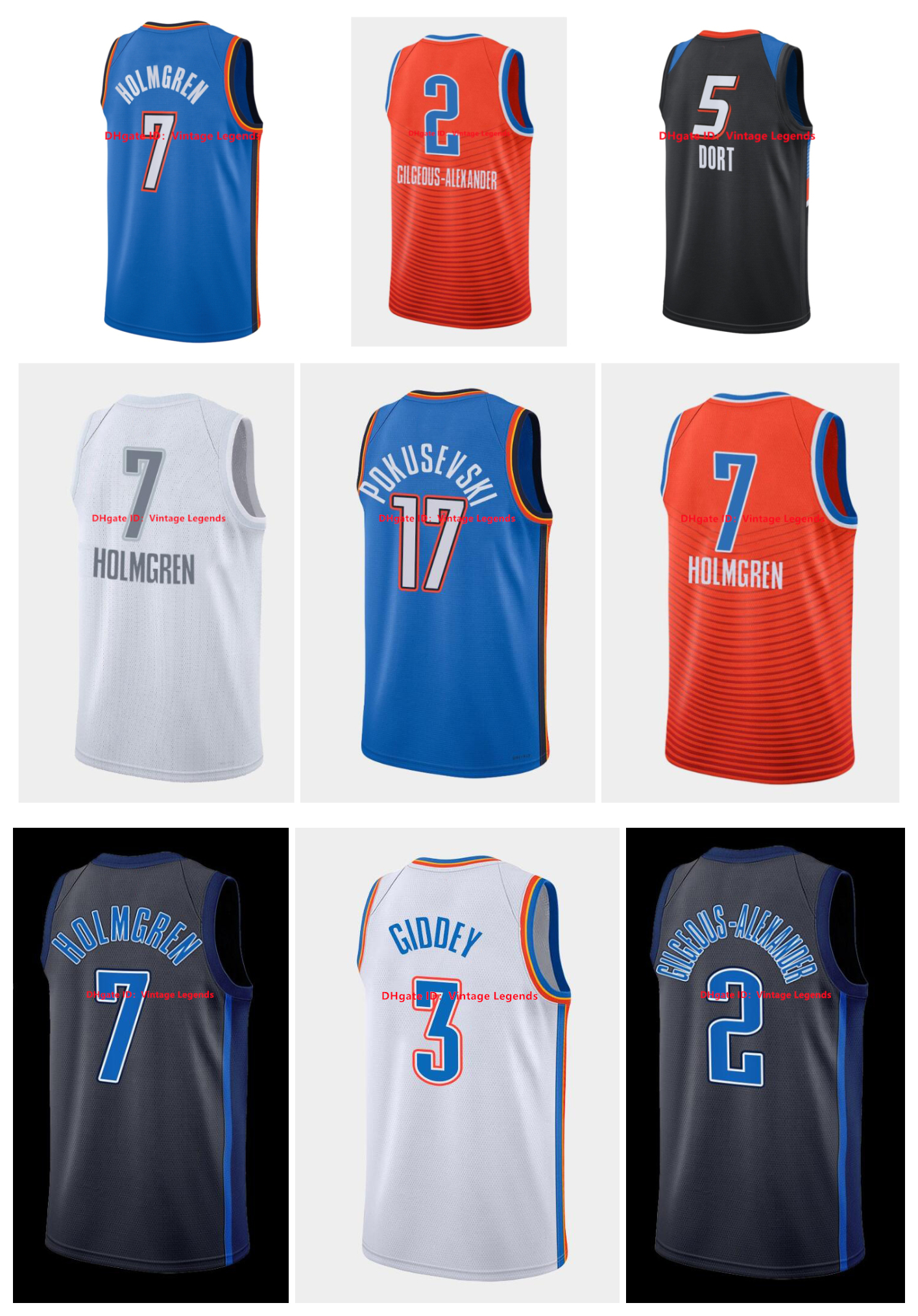 7 Chet Holmgren Shai Gilgeous-Alexander Basketball Jersey Josh Giddey Custom Luguentz Dort Oklahomas City OKC Thunders Jersey Russell Ousmane Dieng Westbrook, As pic
7 Chet Holmgren Shai Gilgeous-Alexander Basketball Jersey Josh Giddey Custom Luguentz Dort Oklahomas City OKC Thunders Jersey Russell Ousmane Dieng Westbrook, As pic