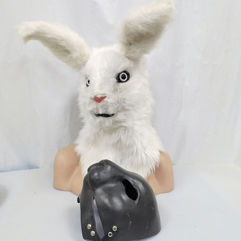 Party Masks DIY Animal Moving Mouth Blank Mask Base Mold of Rabbit Set Package Make Your Own Halloween Prop 220915