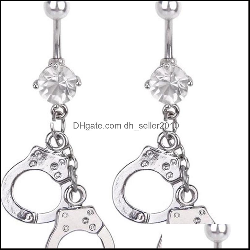 Navel Bell Button Rings D0179 1 Color Clear Handcut Belly Style Button Ring Navel Rings Body Piercing Jewelry Dangle Accessories Fas Dhgnc