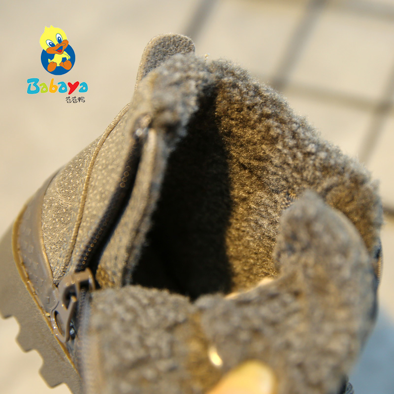Boots Boy Winter shoes Kid Snow Boot Sport Children Shoes For Sneaker Warm Fur Ankle Fashion Leather toddler Shoe waterproof 220915