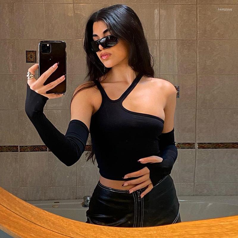 Women' T Shirts Y2K Black Halter Neck Crop Top Sexy Women Streetwear 2022 Skinny Cut Out Long Sleeve Autumn Summer Casual Shirt Fashion
Women' T Shirts Y2K Black Halter Neck Crop Top Sexy Women Streetwear 2022 Skinny Cut Out Long Sleeve Autumn Summer Casual Shirt Fashion