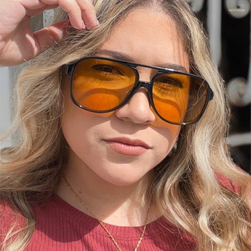 Sunglasses Vintage Oval Yellow Lens Oversized Ladies Pilot Frames Plastic Sun Glasses Trendy Shades For Women 2022
Sunglasses Vintage Oval Yellow Lens Oversized Ladies Pilot Frames Plastic Sun Glasses Trendy Shades For Women 2022