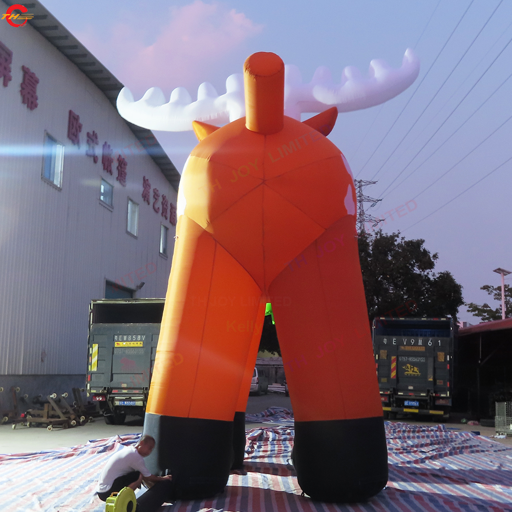 ship outdoor activities 6m 8m christmas decoration giant inflatable reindeer Christmas deer for