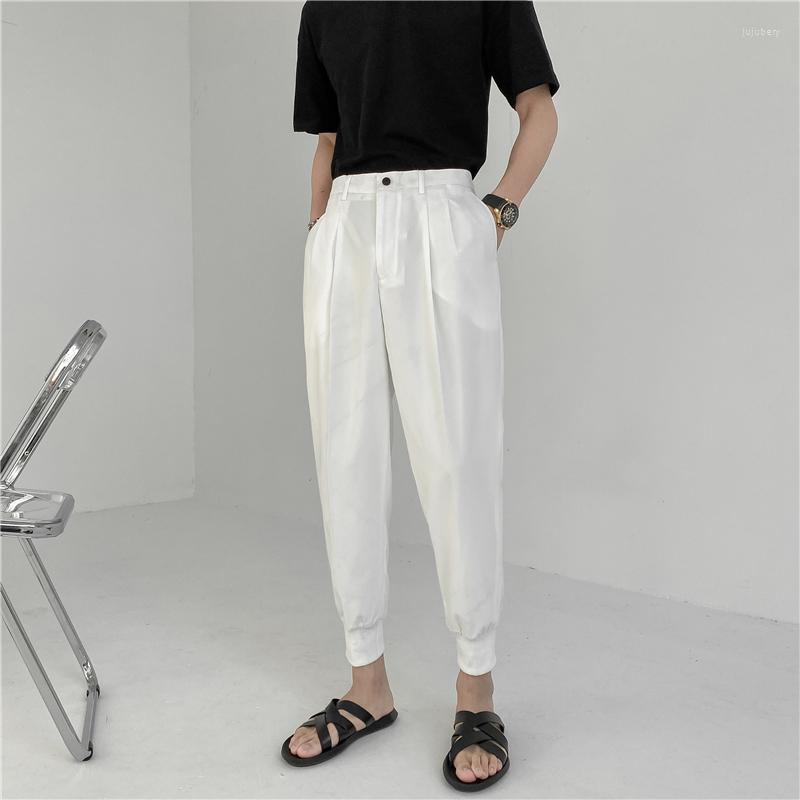 Men's Pants 2022 Summer Men's White Suit Korean Stylish Trousers Male Elastic Waist Solid Tapered Ankle Length Casual Man, Black
Men's Pants 2022 Summer Men's White Suit Korean Stylish Trousers Male Elastic Waist Solid Tapered Ankle Length Casual Man, Black