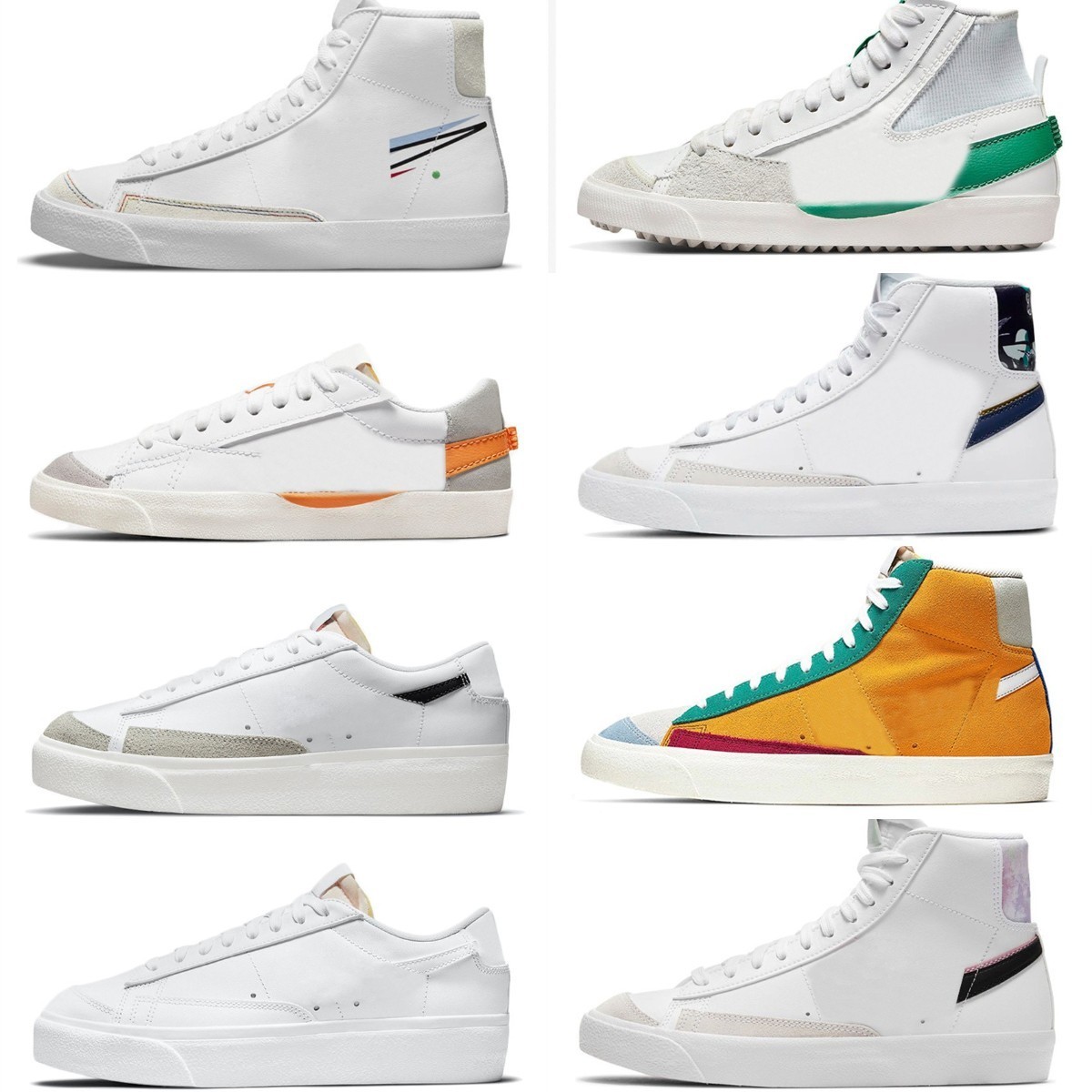 2022 Blazer Mid 77 Vintage Jumbo Casual Shoes Men Women Blazers OG Black White Red Dark Indigo Pine Green Summit Arctic Punch Mens Trainers Designer Platform Sneakers