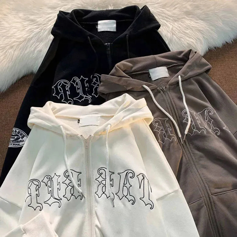 Letter Embroidery Hoodies Women Harajuku Sweatshirts Vintage Hoodie Loose Casual Streetwear Women Long Sleeve Clothes Tops, Brown
Letter Embroidery Hoodies Women Harajuku Sweatshirts Vintage Hoodie Loose Casual Streetwear Women Long Sleeve Clothes Tops, Brown