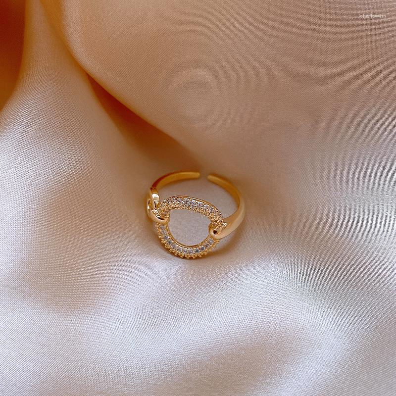 Cluster Rings Korean Exquisite Circle Simple Open Ring Fashion Temperament Versatile Elegant Ladies Jewelry
Cluster Rings Korean Exquisite Circle Simple Open Ring Fashion Temperament Versatile Elegant Ladies Jewelry