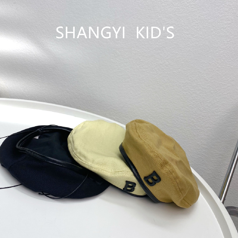 Designer kids hat girls PU leather edge beret boys letter applique beanie autumn winter children outdoor warm hats Q8592, Beige
Designer kids hat girls PU leather edge beret boys letter applique beanie autumn winter children outdoor warm hats Q8592, Beige