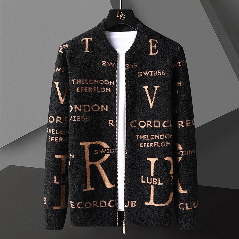 Fall Zipper Letter Printing Cardigan Men Sweter Korean Sweaters Coat Designer Autumn Fashion Knit Jacket Men Sweaters
Fall Zipper Letter Printing Cardigan Men Sweter Korean Sweaters Coat Designer Autumn Fashion Knit Jacket Men Sweaters