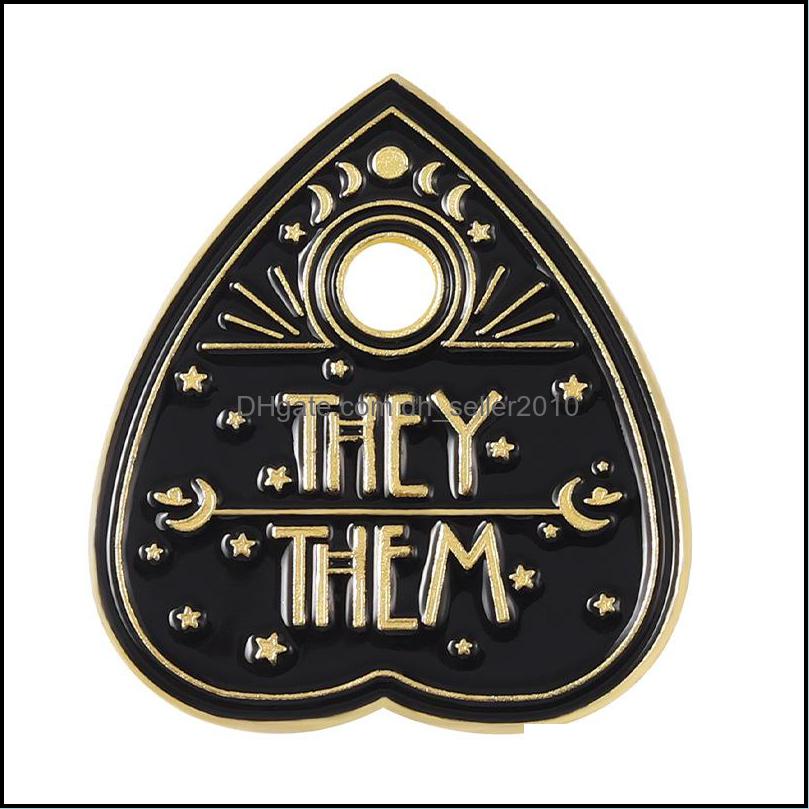 Pins Brooches Pronouns Enamel Pins Custom She Her He Him They Them Brooches Lapel Badges Jewelry Gift 1459 E3 Drop Delivery 2021 Dhse Dhmvh