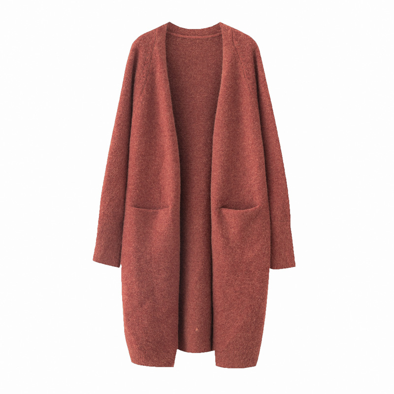2022 Women's Lazy V-neck Oversize Knits Long Sweater Cardigans Jackets New Women Sweater Korea Cardigan Jacket Coat Outwear TOP Tees