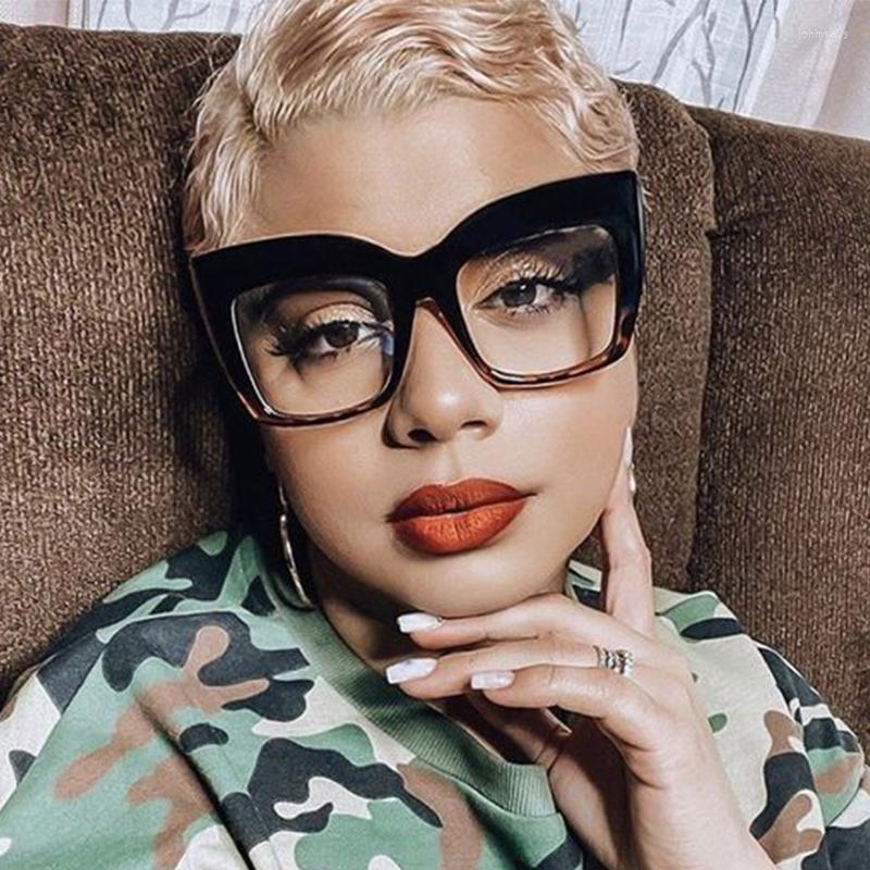 Sunglasses Vintage Oversized Square Glasses Women Clear Lens Spectacles Eyeglasses Black Fashion Big Frame UV400
Sunglasses Vintage Oversized Square Glasses Women Clear Lens Spectacles Eyeglasses Black Fashion Big Frame UV400