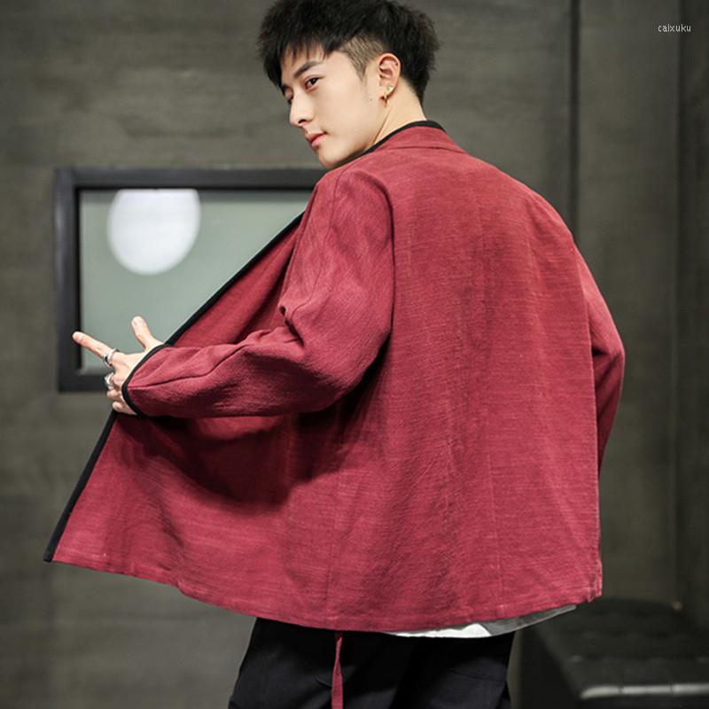 Men's Jackets 2022 Chinese Men's Cotton And Linen Cardigan Ancient Style Tang Suit Traditional Hanfu Coat Japanese Kimono Large Size, Red
Men's Jackets 2022 Chinese Men's Cotton And Linen Cardigan Ancient Style Tang Suit Traditional Hanfu Coat Japanese Kimono Large Size, Red