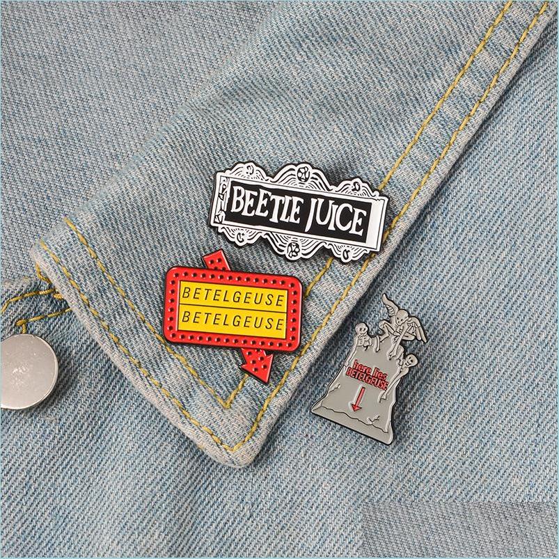 Pins Brooches Beetlejuice Enamel Pin Thriller Comedy Badge Brooch Lapel Denim Jeans Shirt Bag Gothic Punk Movie Jewelry G Jewelshops Dhoam
Pins Brooches Beetlejuice Enamel Pin Thriller Comedy Badge Brooch Lapel Denim Jeans Shirt Bag Gothic Punk Movie Jewelry G Jewelshops Dhoam