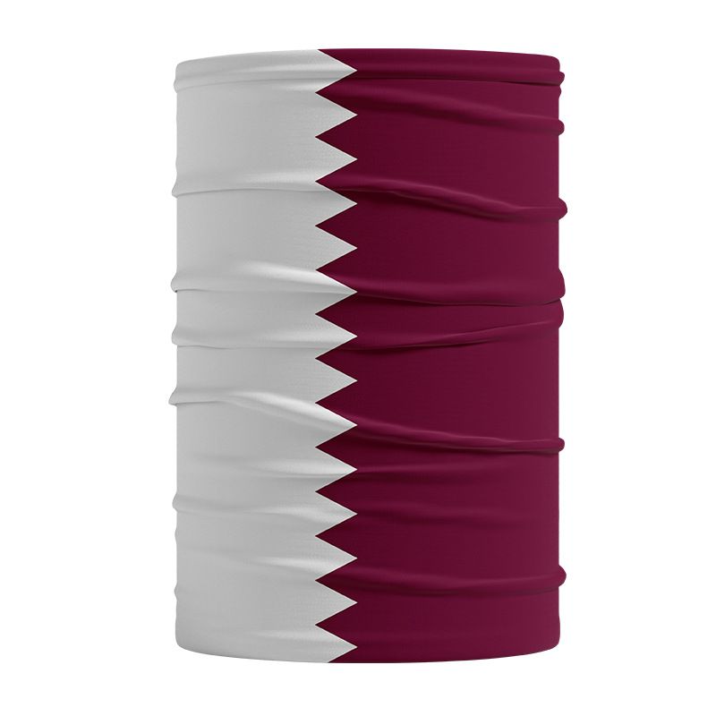 World Cup Flag Bandana Party Decoration USA Germany Qatar Multifunctional Summer Ice Silk Magic Face Mask