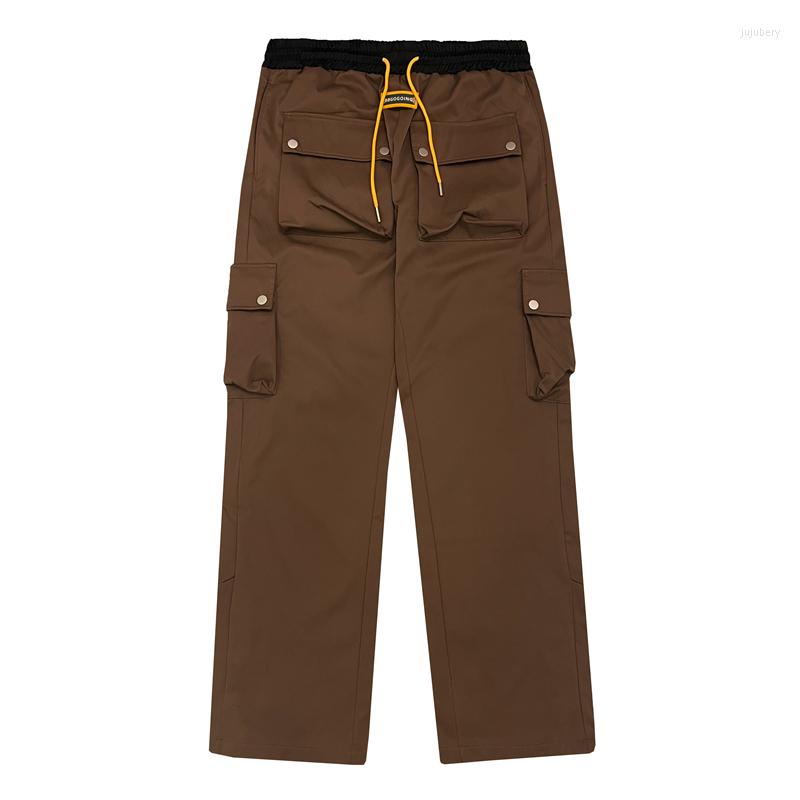 Men's Pants High Street Multi-pockets Ankle Zipper Drawstring Men's Cargo Retro Straight Solid Color Hip Hop Baggy Casual Trousers, Black
Men's Pants High Street Multi-pockets Ankle Zipper Drawstring Men's Cargo Retro Straight Solid Color Hip Hop Baggy Casual Trousers, Black