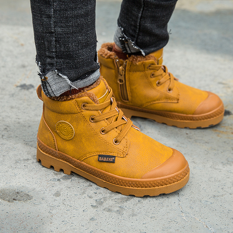 Boots Boy Winter shoes Kid Snow Boot Sport Children Shoes For Sneaker Warm Fur Ankle Fashion Leather toddler Shoe waterproof 220915