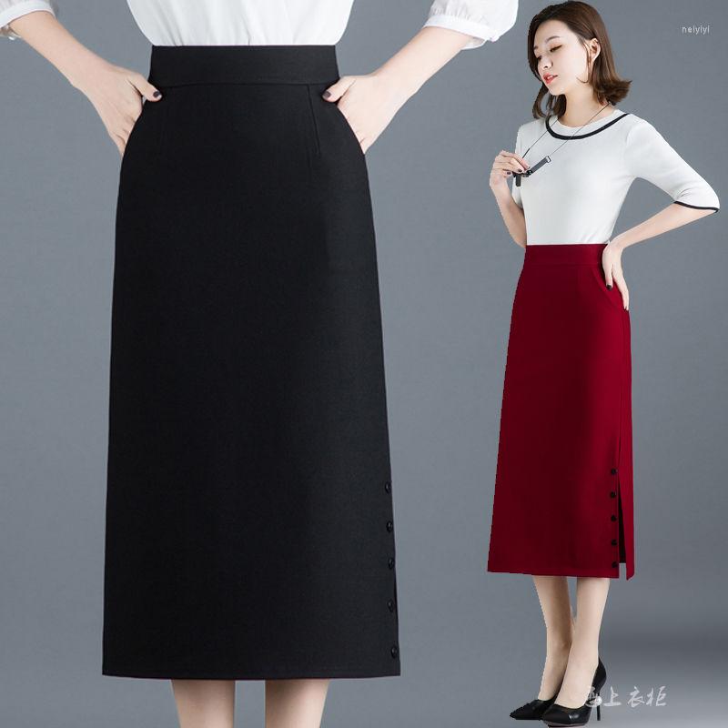 Skirts 2022 Fashion Style Women Solid Cotton Asymmetrical High Waist Office Ladies Button Package Hip Side Slit A06, Burgundy
Skirts 2022 Fashion Style Women Solid Cotton Asymmetrical High Waist Office Ladies Button Package Hip Side Slit A06, Burgundy
