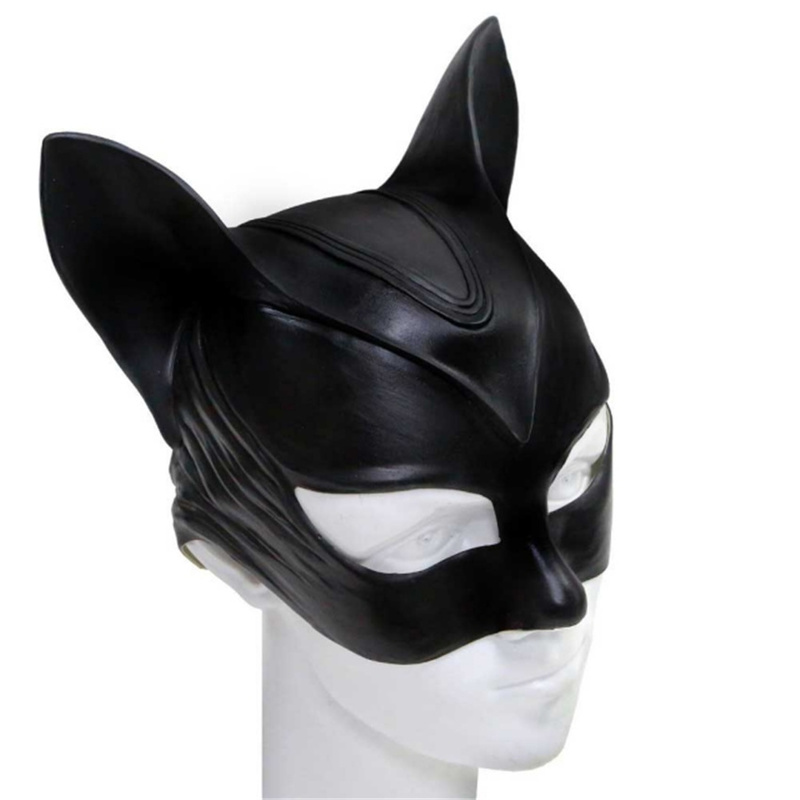 Party Masks Takerlama Woman Sexy Cat Mask Half Face Headgear Halloween Latex Helmet For Adult Costumes Fancy Props 220915