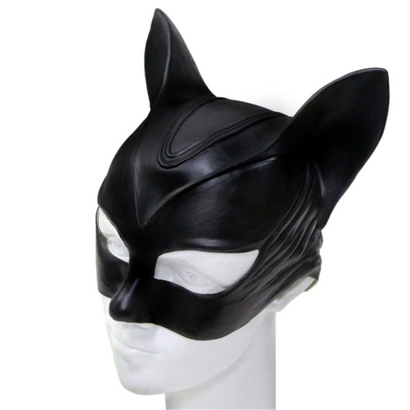 Party Masks Takerlama Woman Sexy Cat Mask Half Face Headgear Halloween Latex Helmet For Adult Costumes Fancy Props 220915