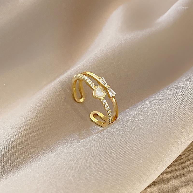 Cluster Rings 2022 Korean Fashion Double Layer Love Ring Temperament Simple Versatile Open Female Jewelry
Cluster Rings 2022 Korean Fashion Double Layer Love Ring Temperament Simple Versatile Open Female Jewelry