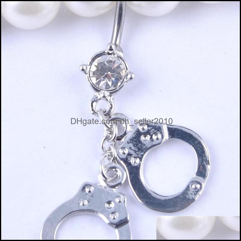 Navel Bell Button Rings D0179 1 Color Clear Handcut Belly Style Button Ring Navel Rings Body Piercing Jewelry Dangle Accessories Fas Dhgnc