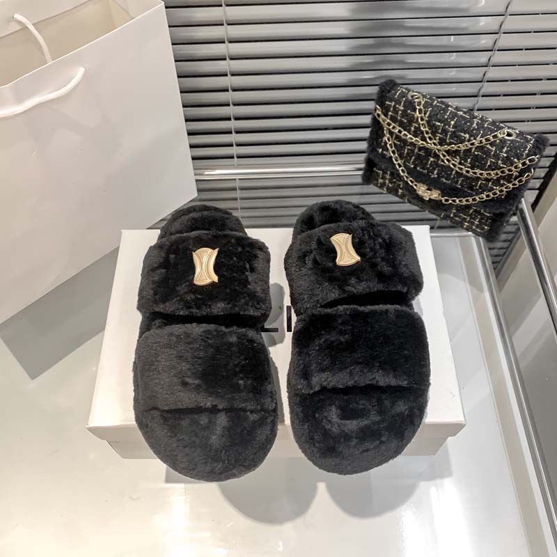Slippers Luxury Slide Designer Fashion Women Wool Sandals Warm Comfort Slippers Woman Slipper Shoes Autumn Winter Slides Scuffs Sandal, #9
Slippers Luxury Slide Designer Fashion Women Wool Sandals Warm Comfort Slippers Woman Slipper Shoes Autumn Winter Slides Scuffs Sandal, #9