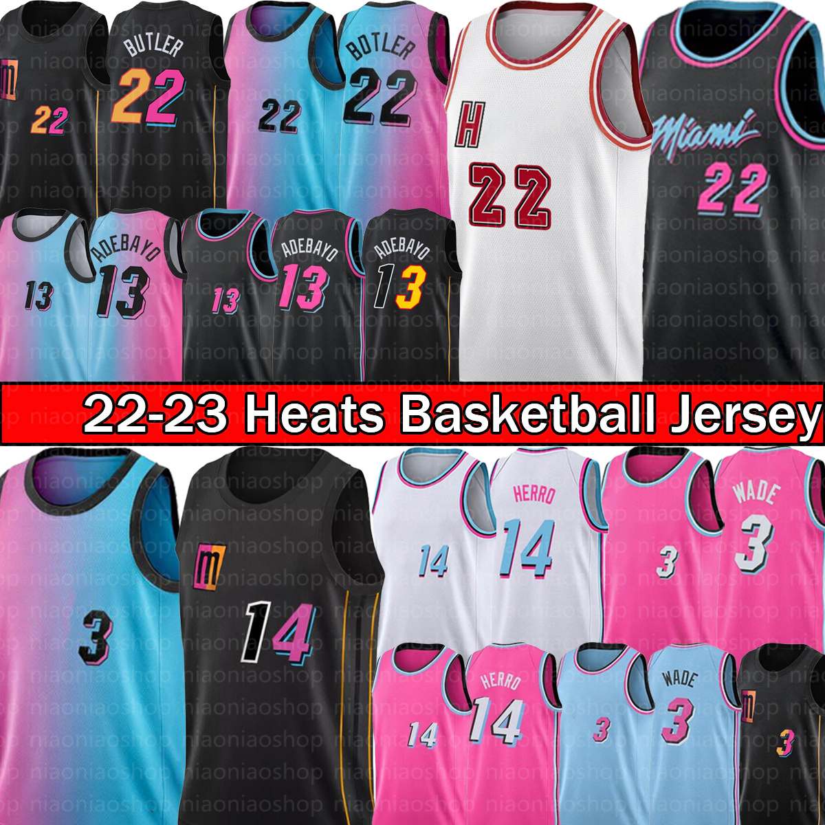 Basketball Jerseys 22 Jimmy Butler Tyler 14 Herro 13 Bam Adebayo Dwyane Wade Miamis Heats Kyle Lowry T-shirt New 2022 2023 City Shirt Pink Edition Jerseys basket Mens
Basketball Jerseys 22 Jimmy Butler Tyler 14 Herro 13 Bam Adebayo Dwyane Wade Miamis Heats Kyle Lowry T-shirt New 2022 2023 City Shirt Pink Edition Jerseys basket Mens