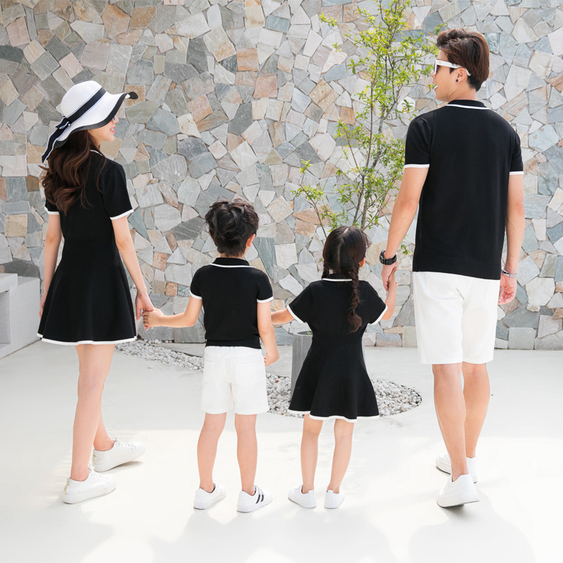 Family Matching Outfits Family Matching Outfits Summer Fashion T-shirt Outfits Mother And Daughter Dresses Father Son T-shirt Baby Boy Girl Clothes 22
