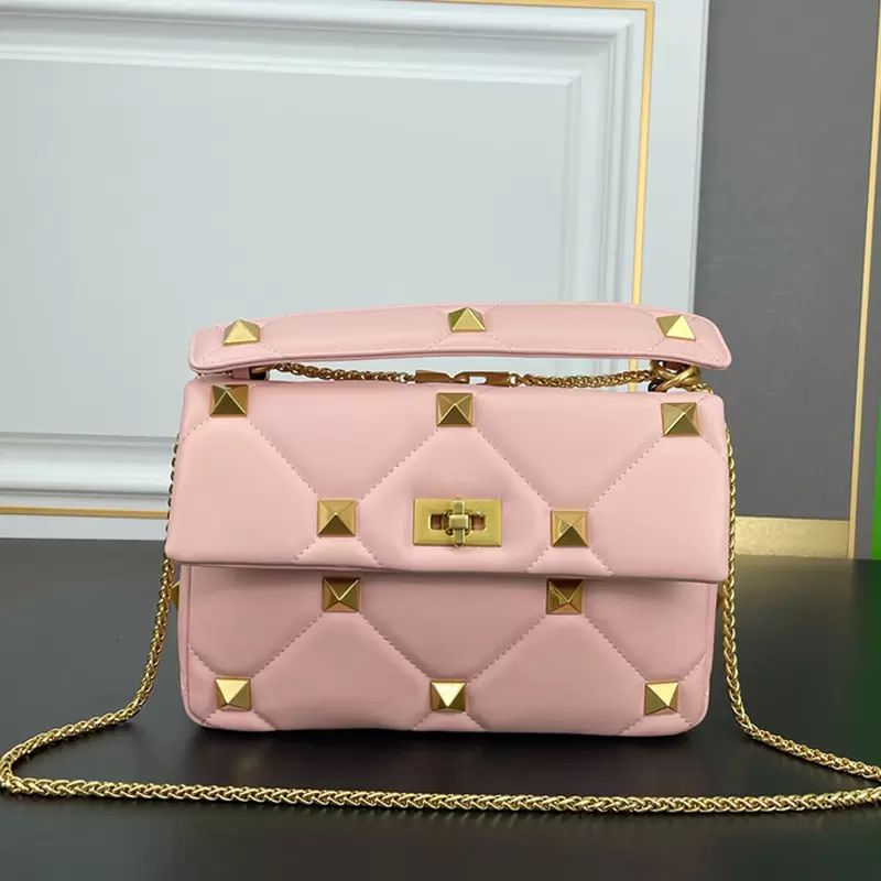 Stud Crossbody Shoulder Bags Chain Handbags Purse Genuine Leather Rivet Solid Color Flap Messenger Bag Detachable Chain Fashion Letter Two Size Multiple Colors, Customize
Stud Crossbody Shoulder Bags Chain Handbags Purse Genuine Leather Rivet Solid Color Flap Messenger Bag Detachable Chain Fashion Letter Two Size Multiple Colors, Customize
