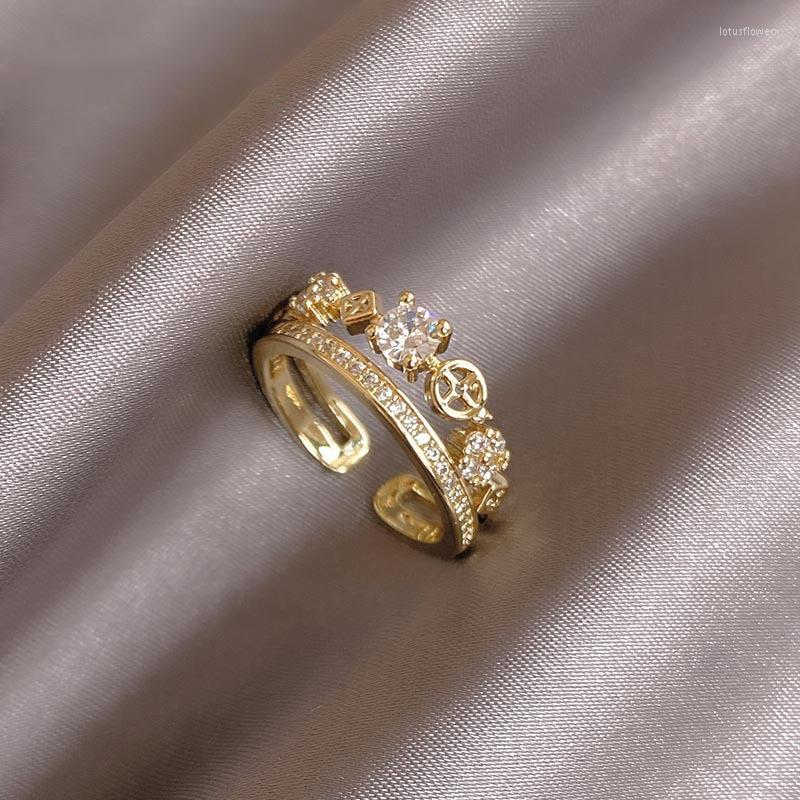 Cluster Rings 2022 Korean Exquisite Double-layer Geometric Opening Ring Fashion Temperament Simple Versatile Female Jewelry
Cluster Rings 2022 Korean Exquisite Double-layer Geometric Opening Ring Fashion Temperament Simple Versatile Female Jewelry