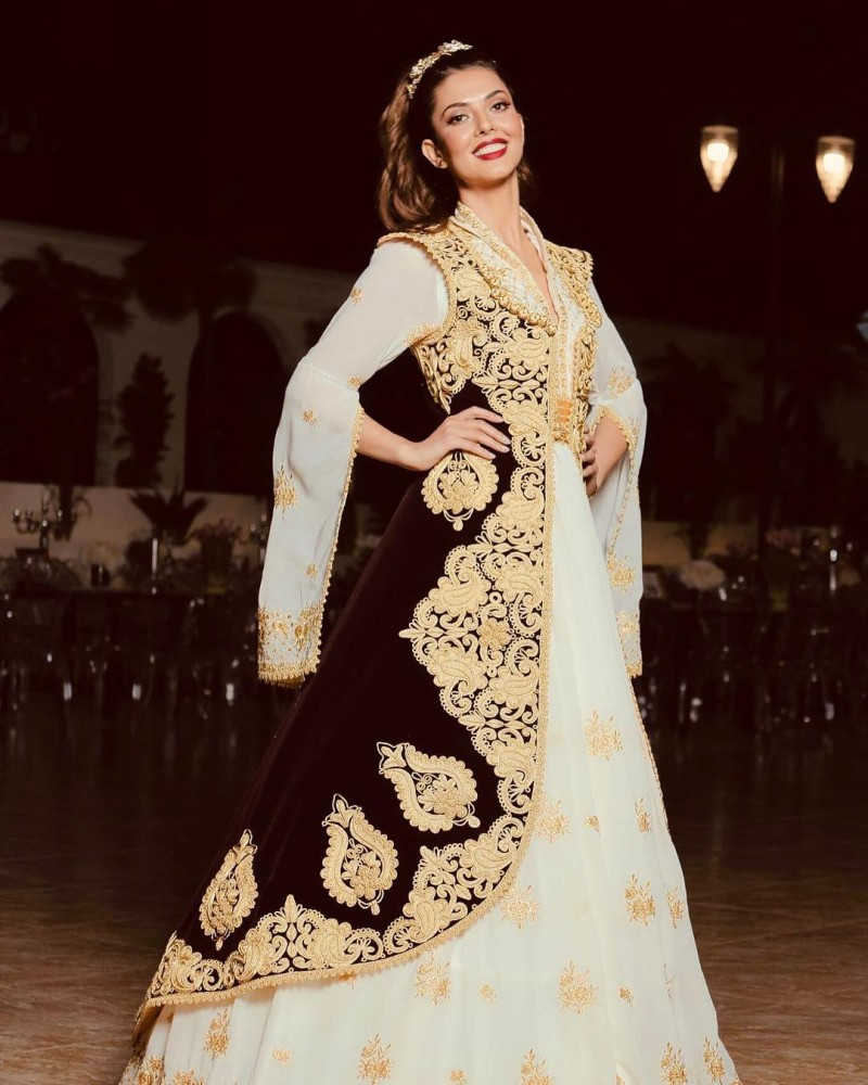 Traditional Albanian Caftan Kosovo Dresses Prom with burgundy jacket 2023 Robe De Soiree De Mariage gold lace Evening Dress Party Gowns