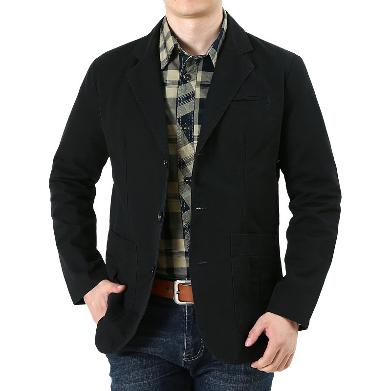 Men's Jackets Spring Autumn Blazer Jacket Single Breasted Turn Down Collar Slim Fit Clothing Plus Size M4XL Coat Chaquetas Hombre 220915