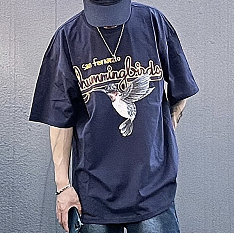 New Bird Tee Navy Short Sleeves Casual Oversized T-shirts Cotton T Shirts Men Women Hip Hop Streetwear MG220352
New Bird Tee Navy Short Sleeves Casual Oversized T-shirts Cotton T Shirts Men Women Hip Hop Streetwear MG220352