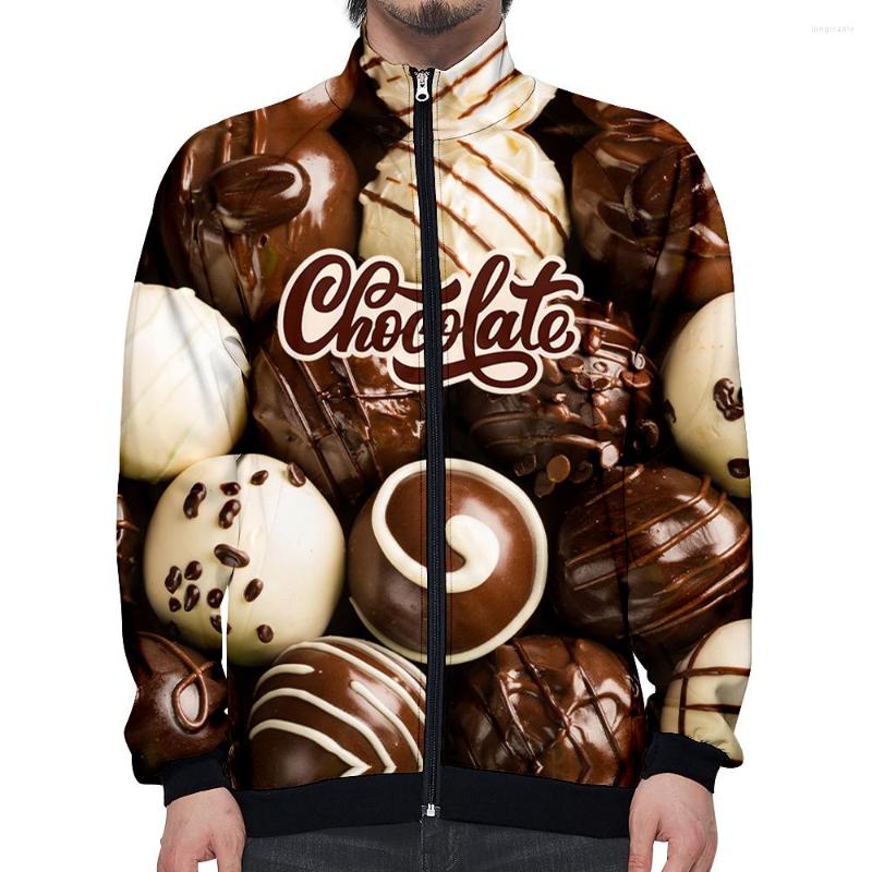 Men's Jackets Long Sleeve Jacket Chocolate Pattern Coats Sweatshirts Man Women Runing Sport Autumn Winter Zipper Jaqueta Masculina, Hl06211
Men's Jackets Long Sleeve Jacket Chocolate Pattern Coats Sweatshirts Man Women Runing Sport Autumn Winter Zipper Jaqueta Masculina, Hl06211