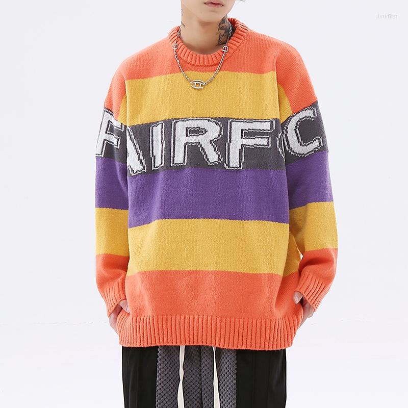 Men's Sweaters Rainbow Contrasting Colors Letter Print Spliced O Neck Men's Winter Retro Streetwear Harajuku Patchwork Casual Clothes, Blue
Men's Sweaters Rainbow Contrasting Colors Letter Print Spliced O Neck Men's Winter Retro Streetwear Harajuku Patchwork Casual Clothes, Blue